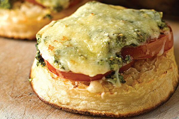 Warburtons Gluten Free Cheese, Tomato and Pesto Crumpets